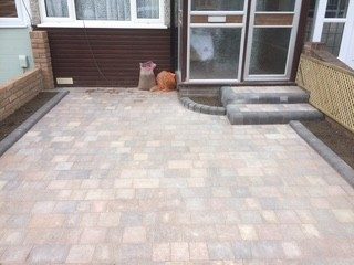 Driveway and front steps