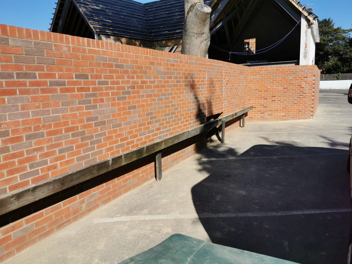 Garden boundary wall