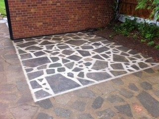 Crazy paving patio