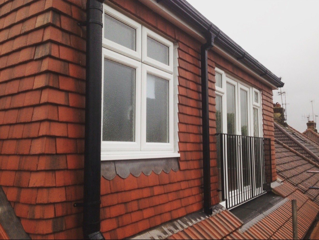 Tile-hung dormer loft conversion