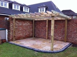 Pergola and patio